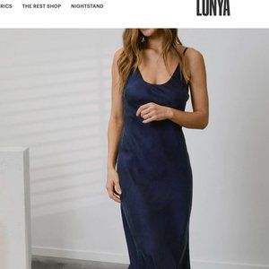 Lunya washable silk slip dress